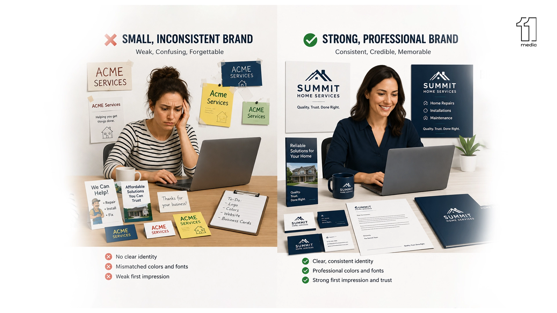 Strong brand identity vs weak branding — the business impact of investing in brand identity design